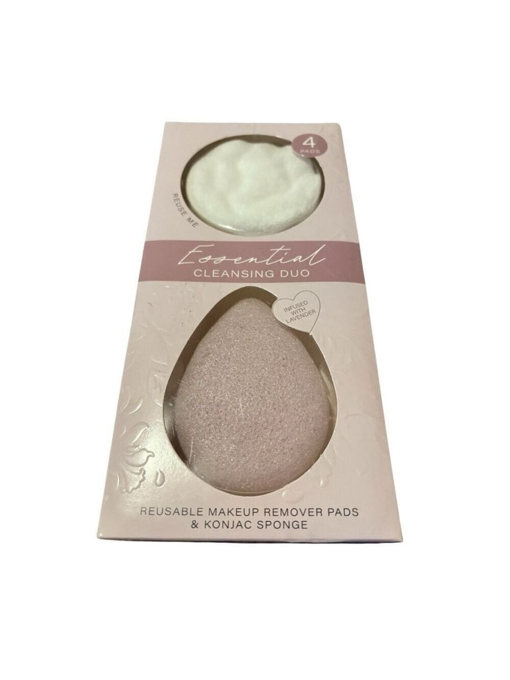 Livegreen Makeup Remover One Size Pink & White Cleansing Duo NIB